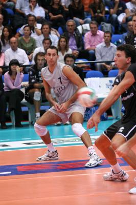 La ricezione di Padova.Cimone Modena - Sempre Volley Padova.Campionato A1 maschile volley.FOTO FILIPPO RUBIN.