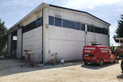 INCENDIO TRATTORE FOSSANOVA SAN BIAGIO