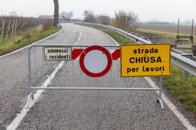 STRADA PROVINCIALE SP29 CHIUSA PER LAVORI TRA RUNCO E PORTOMAGGIORE