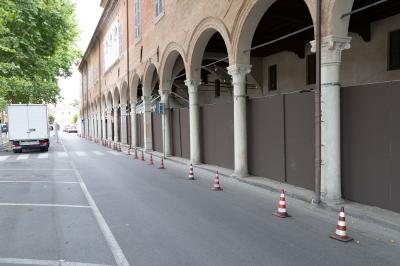 PIAZZA ARIOSTEA DOPO IL FERRARA SUMMER FESTIVAL