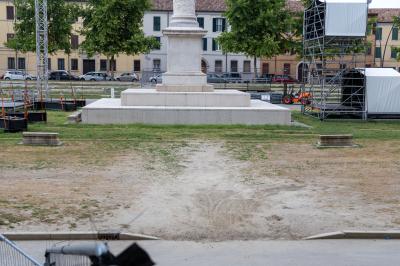 PIAZZA ARIOSTEA DOPO IL FERRARA SUMMER FESTIVAL
