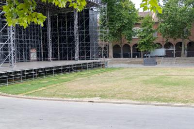 PIAZZA ARIOSTEA DOPO IL FERRARA SUMMER FESTIVAL