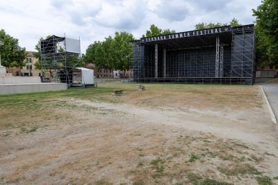 PIAZZA ARIOSTEA DOPO IL FERRARA SUMMER FESTIVAL