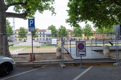 PIAZZA ARIOSTEA DOPO IL FERRARA SUMMER FESTIVAL
