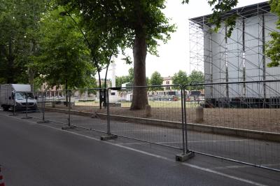 PIAZZA ARIOSTEA DOPO IL FERRARA SUMMER FESTIVAL