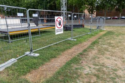 PIAZZA ARIOSTEA DOPO IL FERRARA SUMMER FESTIVAL