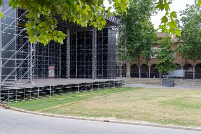 PIAZZA ARIOSTEA DOPO IL FERRARA SUMMER FESTIVAL