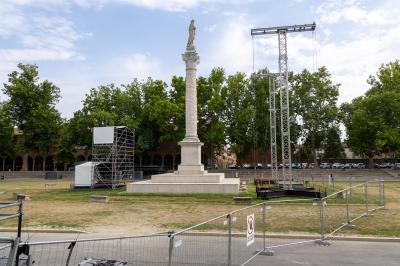 PIAZZA ARIOSTEA DOPO IL FERRARA SUMMER FESTIVAL