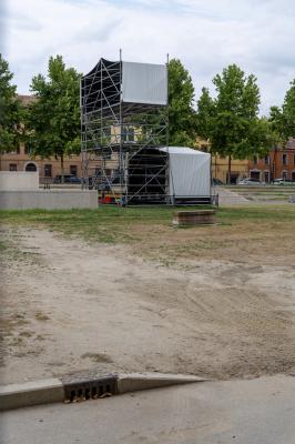 PIAZZA ARIOSTEA DOPO IL FERRARA SUMMER FESTIVAL