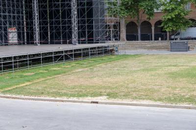 PIAZZA ARIOSTEA DOPO IL FERRARA SUMMER FESTIVAL