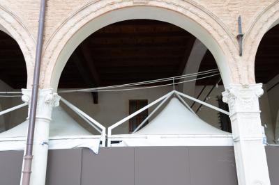 PIAZZA ARIOSTEA DOPO IL FERRARA SUMMER FESTIVAL