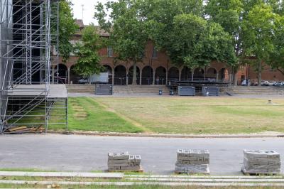 PIAZZA ARIOSTEA DOPO IL FERRARA SUMMER FESTIVAL