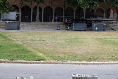 PIAZZA ARIOSTEA DOPO IL FERRARA SUMMER FESTIVAL