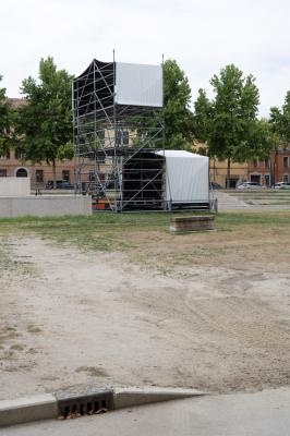 PIAZZA ARIOSTEA DOPO IL FERRARA SUMMER FESTIVAL