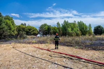 INCENDIO STERPAGLIE VIA CANAPA FERRARA