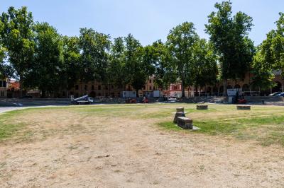 PIAZZA ARIOSTEA DOPO IL FERRARA SUMMER FESTIVAL