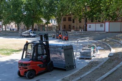 PIAZZA ARIOSTEA DOPO IL FERRARA SUMMER FESTIVAL