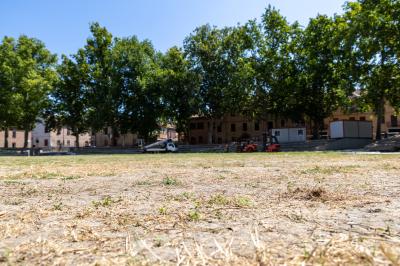 PIAZZA ARIOSTEA DOPO IL FERRARA SUMMER FESTIVAL