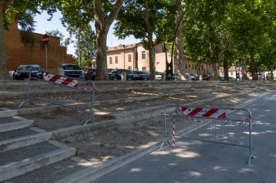 PIAZZA ARIOSTEA DOPO IL FERRARA SUMMER FESTIVAL