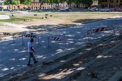 PIAZZA ARIOSTEA DOPO IL FERRARA SUMMER FESTIVAL
