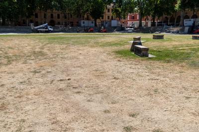 PIAZZA ARIOSTEA DOPO IL FERRARA SUMMER FESTIVAL