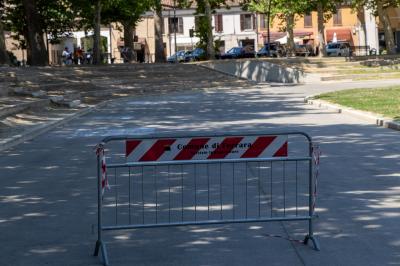 PIAZZA ARIOSTEA DOPO IL FERRARA SUMMER FESTIVAL
