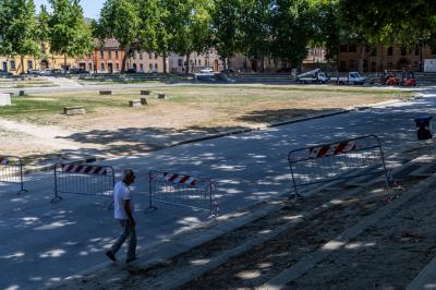 PIAZZA ARIOSTEA DOPO IL FERRARA SUMMER FESTIVAL