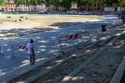 PIAZZA ARIOSTEA DOPO IL FERRARA SUMMER FESTIVAL
