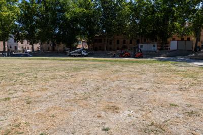 PIAZZA ARIOSTEA DOPO IL FERRARA SUMMER FESTIVAL