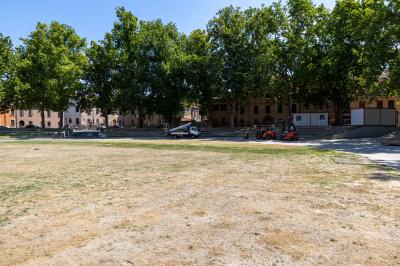 PIAZZA ARIOSTEA DOPO IL FERRARA SUMMER FESTIVAL