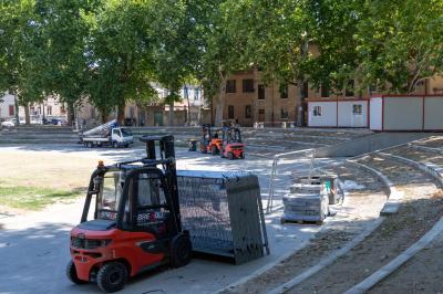 PIAZZA ARIOSTEA DOPO IL FERRARA SUMMER FESTIVAL