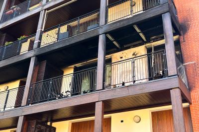 INCENDIO BALCONE DARSENA CITY