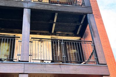 INCENDIO BALCONE DARSENA CITY