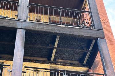 INCENDIO BALCONE DARSENA CITY