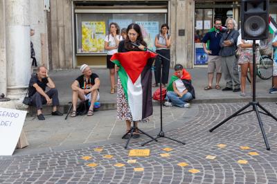 LETTURA NOMI MORTI GENOCIDIO GAZA