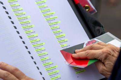 LETTURA NOMI MORTI GENOCIDIO GAZA