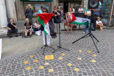 LETTURA NOMI MORTI GENOCIDIO GAZA