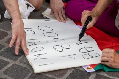 LETTURA NOMI MORTI GENOCIDIO GAZA