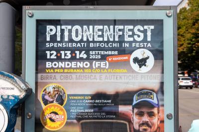 PUBBLICITA' PITONEN FEST FERRARA