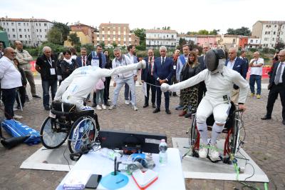 VISITA MINISTRO ABODI FERRARA SPORT FESTIVAL