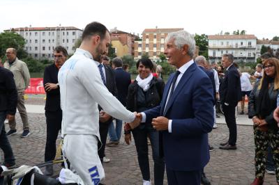 VISITA MINISTRO ABODI FERRARA SPORT FESTIVAL