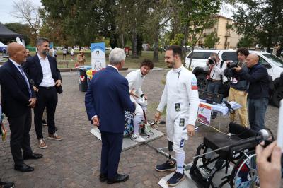 VISITA MINISTRO ABODI FERRARA SPORT FESTIVAL