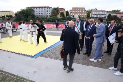 VISITA MINISTRO ABODI FERRARA SPORT FESTIVAL
