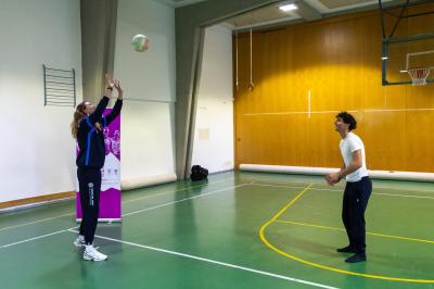 ANTROPOVA E LEONARDI IN VISITA LICEO COURMAYEUR