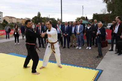 VISITA MINISTRO ABODI FERRARA SPORT FESTIVAL