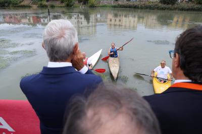 VISITA MINISTRO ABODI FERRARA SPORT FESTIVAL