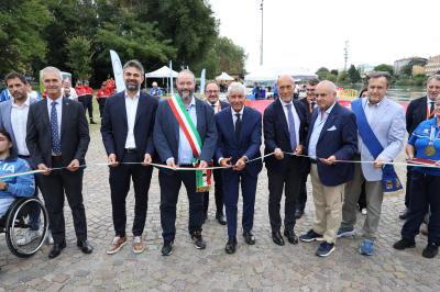 VISITA MINISTRO ABODI FERRARA SPORT FESTIVAL