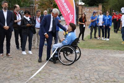 VISITA MINISTRO ABODI FERRARA SPORT FESTIVAL