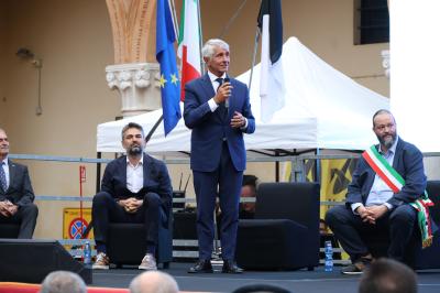 VISITA MINISTRO ABODI FERRARA SPORT FESTIVAL