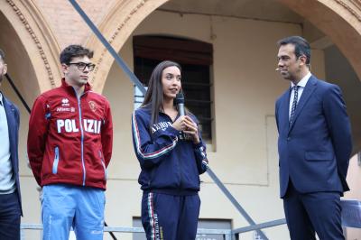 VISITA MINISTRO ABODI FERRARA SPORT FESTIVAL